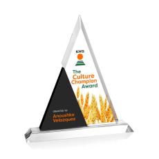 Spokane Full Color Pyramid Crystal Award - Colored Crystal Awards