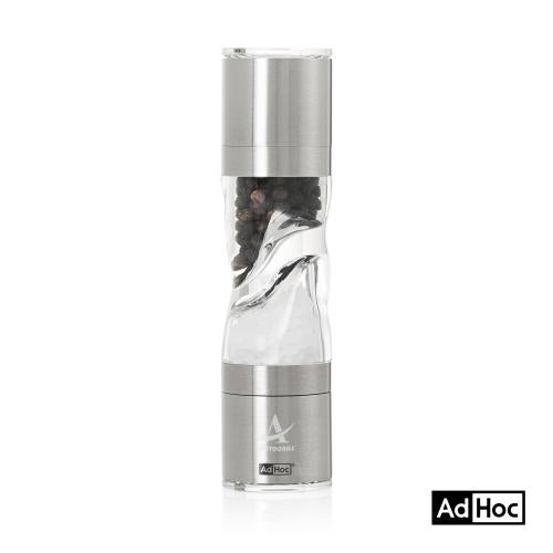 Promotional Products - Housewares - Salt & Pepper Mills - AdHoc&reg; Duomill Pure Mini Salt & Pepper Mill