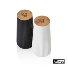AdHoc Scape Salt & Pepper Mill Set w/Oak Wood Lid - Salt & Pepper Mills