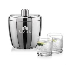 Pescara Ice Bucket & Waldorf On-the-Rocks Set - Barware