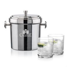 Milano Ice Bucket & Waldorf On-the-Rocks Set - Barware
