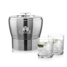 Genoa Ice Bucket & Waldorf On-the-Rocks Set - Barware
