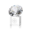 Gemstone Diamond on Cube Crystal Award