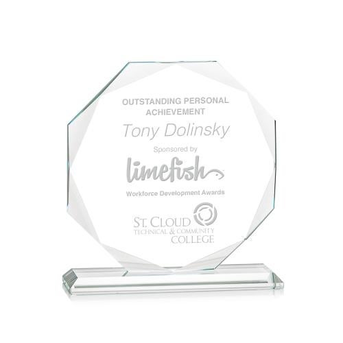 Awards and Trophies - Crystal Awards - Kane Polygon Crystal Award