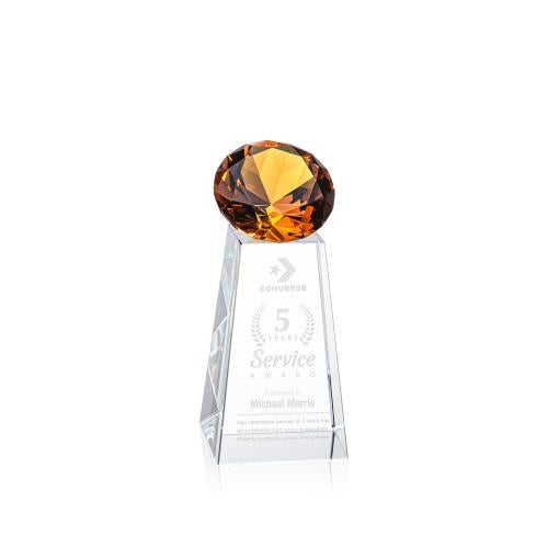 Awards and Trophies - Crystal Awards - Novita Amber Crystal Award