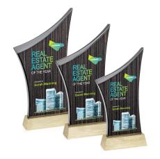 Wilhelm Slatewood Full Color Gold Peaks Wood Award - Eco and Wood Awards