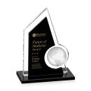Adalina Globe Black Peaks Crystal Award