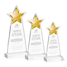 Starlite Clear Star Crystal Award - Star Awards