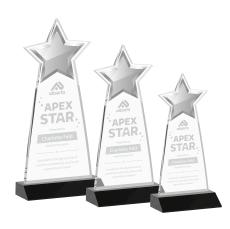 Starlite Black Star Crystal Award - Star Awards