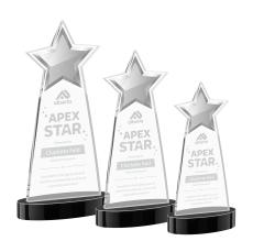 Starlite Black on Alberton Base Star Crystal Award - Awards and Trophies