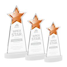 Starlite White on Alberton Base Star Crystal Award - Awards and Trophies