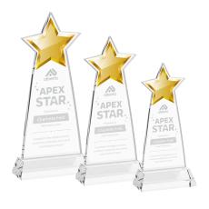 Starlite Clear on Hartford Base Star Crystal Award - Star Awards