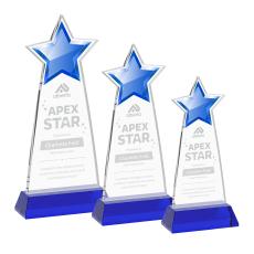 Starlite Blue on Hartford Base Star Crystal Award - Star Awards