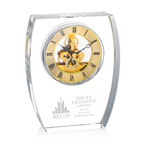 Corporate Gifts - Clocks - Barchus Clock - Gold