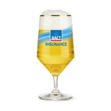 Tucson Gold Rim Beer Glass - Full Color - Pilsners & Steins
