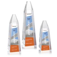 Heritage Full Color Obelisk Crystal Award - Full Color Imprint