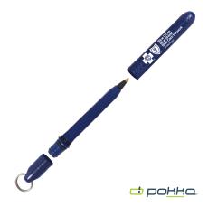 Pokka Pocket Pen w/Dock & Chrome Keyring - Promotional Products