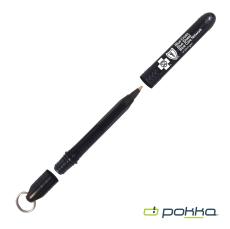 Pokka Pocket Pen w/Dock & Chrome Keyring - Plastic Pens