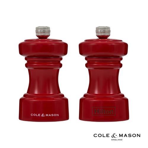 Promotional Products - Housewares - Salt & Pepper Mills - Cole & Mason&trade; Hoxton Gloss Collection Pepper Mill - Red