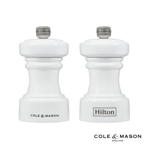 Promotional Products - Housewares - Salt & Pepper Mills - Cole & Mason&trade; Hoxton Gloss Collection Pepper Mill - White