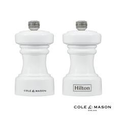Cole & Mason Hoxton Gloss Collection Pepper Mill - White - Salt & Pepper Mills