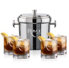 Milano Ice Bucket & Wakefield On-the-Rocks Set - Barware
