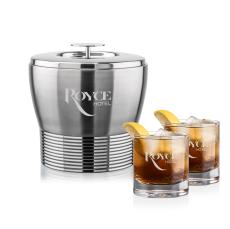 Genoa Ice Bucket & Wakefield On-the-Rocks Set - Barware