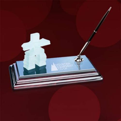 Awards and Trophies - Patriotic Awards - Inukshuk Pen Set - Sommerville Base