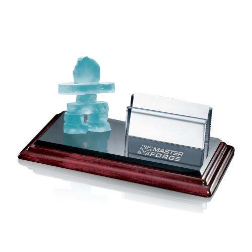 Promotional Products - Office & Desk Supplies - Inukshuk Card Holder