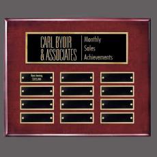 Oakleigh Horiz Pert/Plaque - Rosewood/Gold - Perpetual Plaques