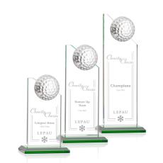 Employee Gifts - Ashfield Golf Green Peaks Crystal Award
