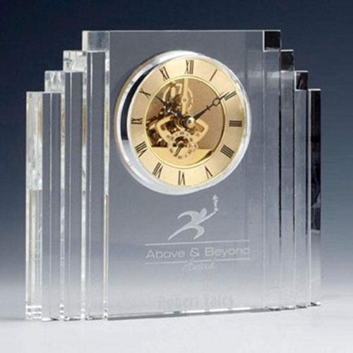 Corporate Gifts - Clocks - Mantel Clock - Gold