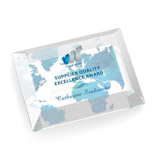 Awards and Trophies - Desktop Awards - Claughton Paperweight - VividPrint