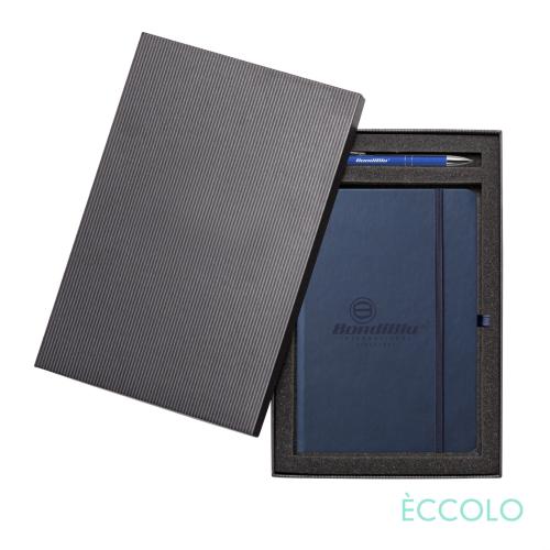 Promotional Products - Journals & Notebooks - Gift Sets - Eccolo&reg; Cool Journal/Clicker Pen Gift Set - (M)