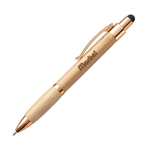 Promotional Products - Writing Instruments - Kafza Bamboo Pen with Stylus