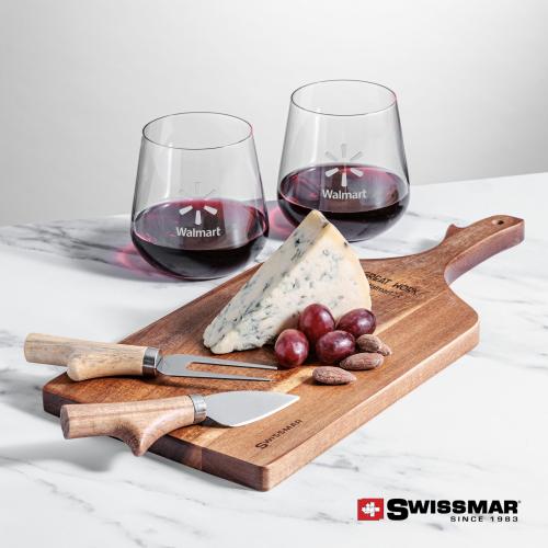 Corporate Gifts - Barware - Gift Sets - Swissmar&reg; Paddle Board & 2 Howden Stemless Wine