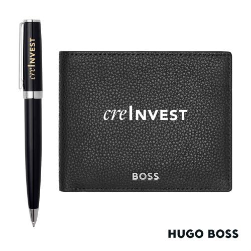 Promotional Products - Writing Instruments - Pen Sets - Hugo Boss&reg; Ballpoint Pen & Wallet Set