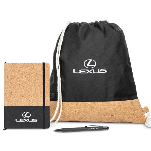 Promotional Products - Journals & Notebooks - Gift Sets - Cousteau Journal Gift Set w/Pen & Drawstring Tote