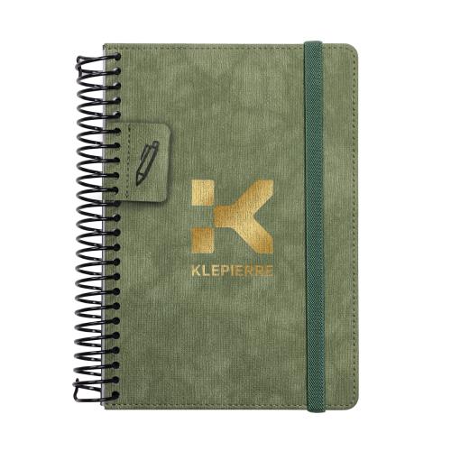 Promotional Products - Journals & Notebooks - Hardcover Journals - Savile Spiral Journal w/Pen Loop