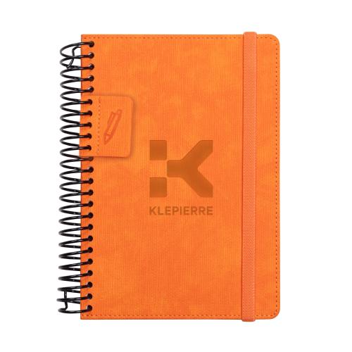 Promotional Products - Journals & Notebooks - Hardcover Journals - Savile Spiral Journal w/Pen Loop