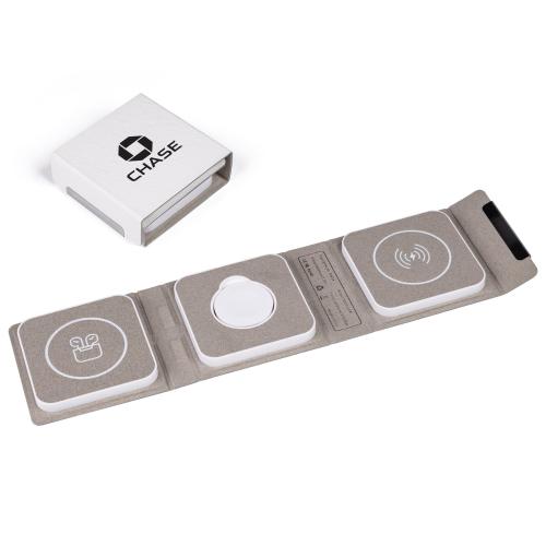 Promotional Products - Tech & Accessories  - Power Banks - Andretti 3-In-1 Wireless Charger
