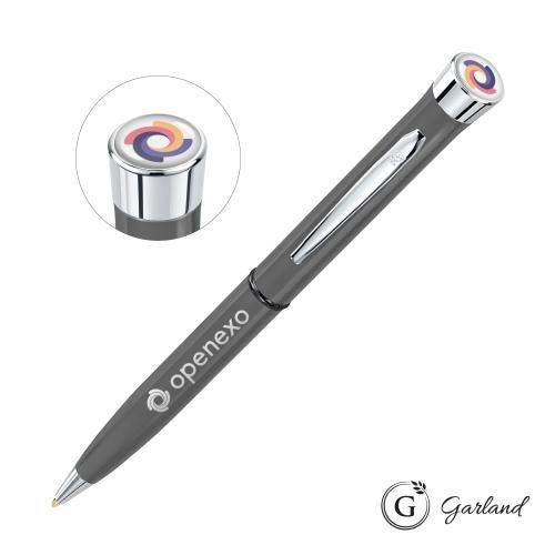 Promotional Products - Writing Instruments - Metal Pens - Garland&reg; Recycled Custom Ballpoint Twist Pen - Chrome Accent