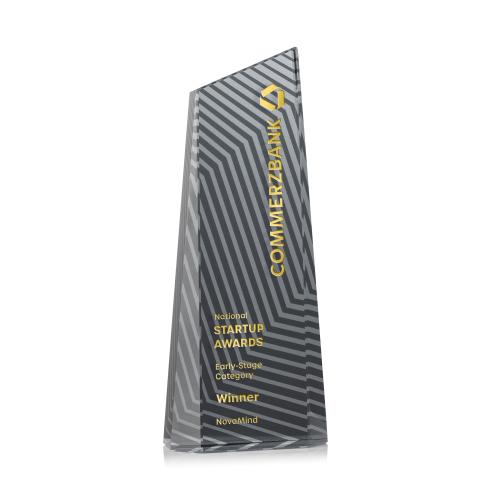 Awards and Trophies - Crystal Awards - Hallandale Black Towers Crystal Award