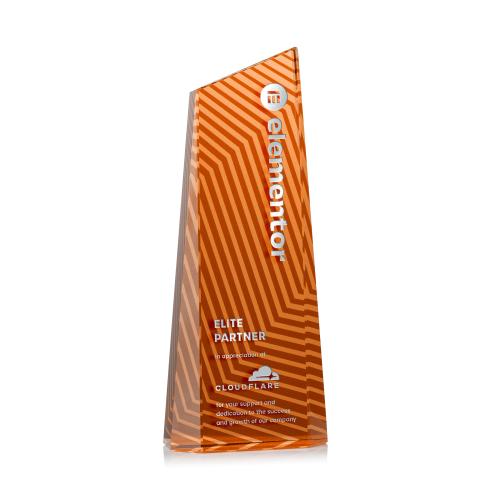 Awards and Trophies - Crystal Awards - Hallandale Orange Towers Crystal Award
