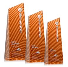 Hallandale Orange Towers Crystal Award - Awards and Trophies