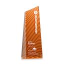 Hallandale Full Color Orange Towers Crystal Award