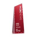 Hallandale Full Color Red Towers Crystal Award