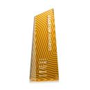 Hallandale Full Color Yellow Towers Crystal Award