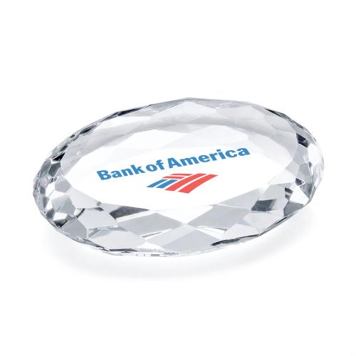 Awards and Trophies - Desktop Awards - Amherst Full Color Paperweight - Oval