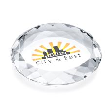 Amherst Full Color Paperweight - Round - Awards and Trophies